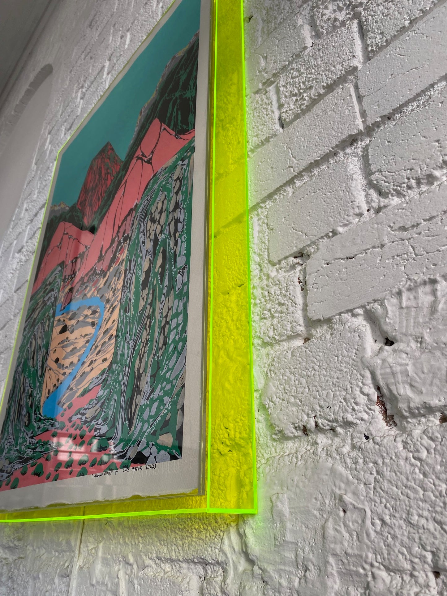 Framed 'Volcano Utopia 2' 2023
