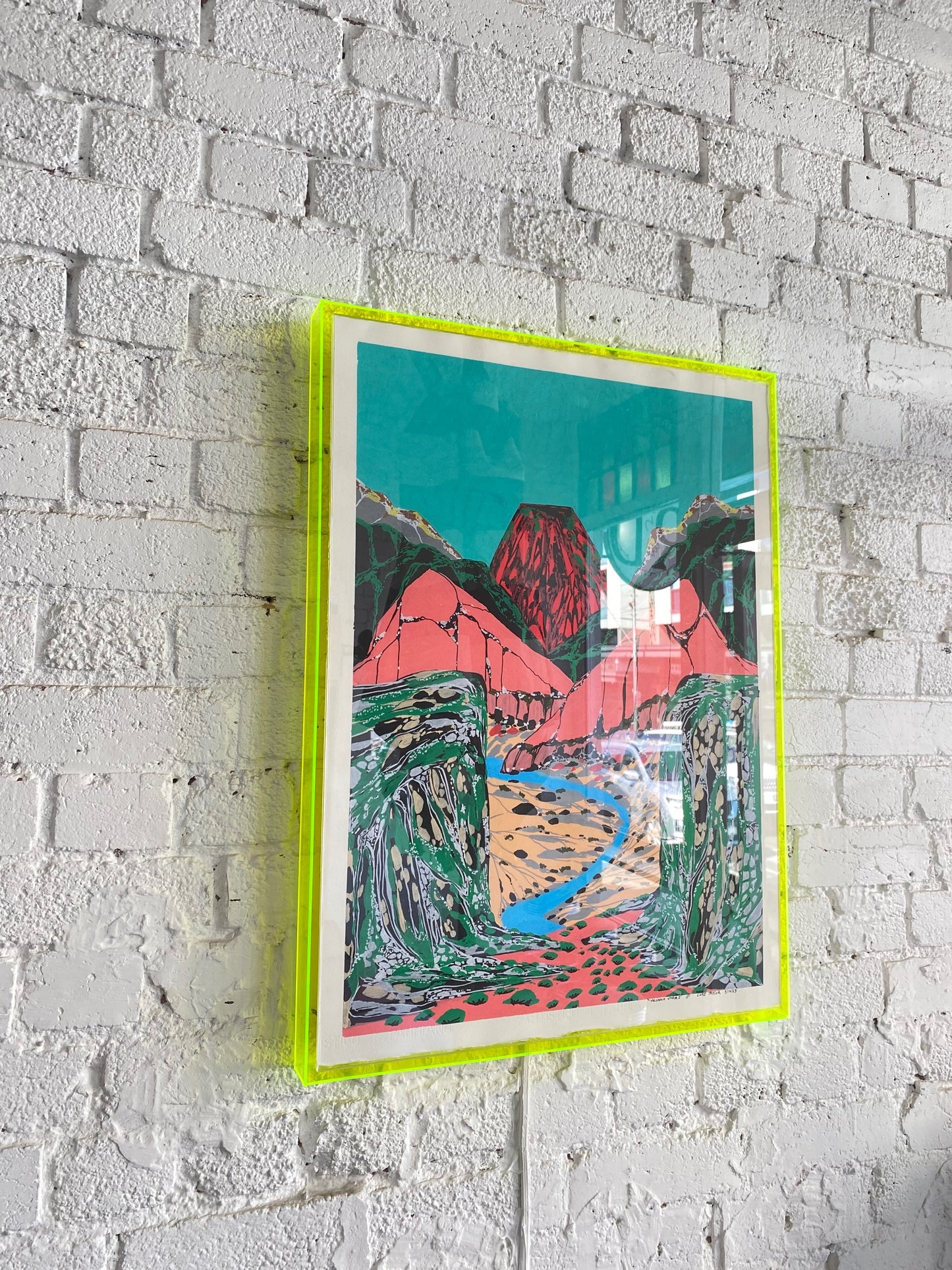 Framed 'Volcano Utopia 2' 2023