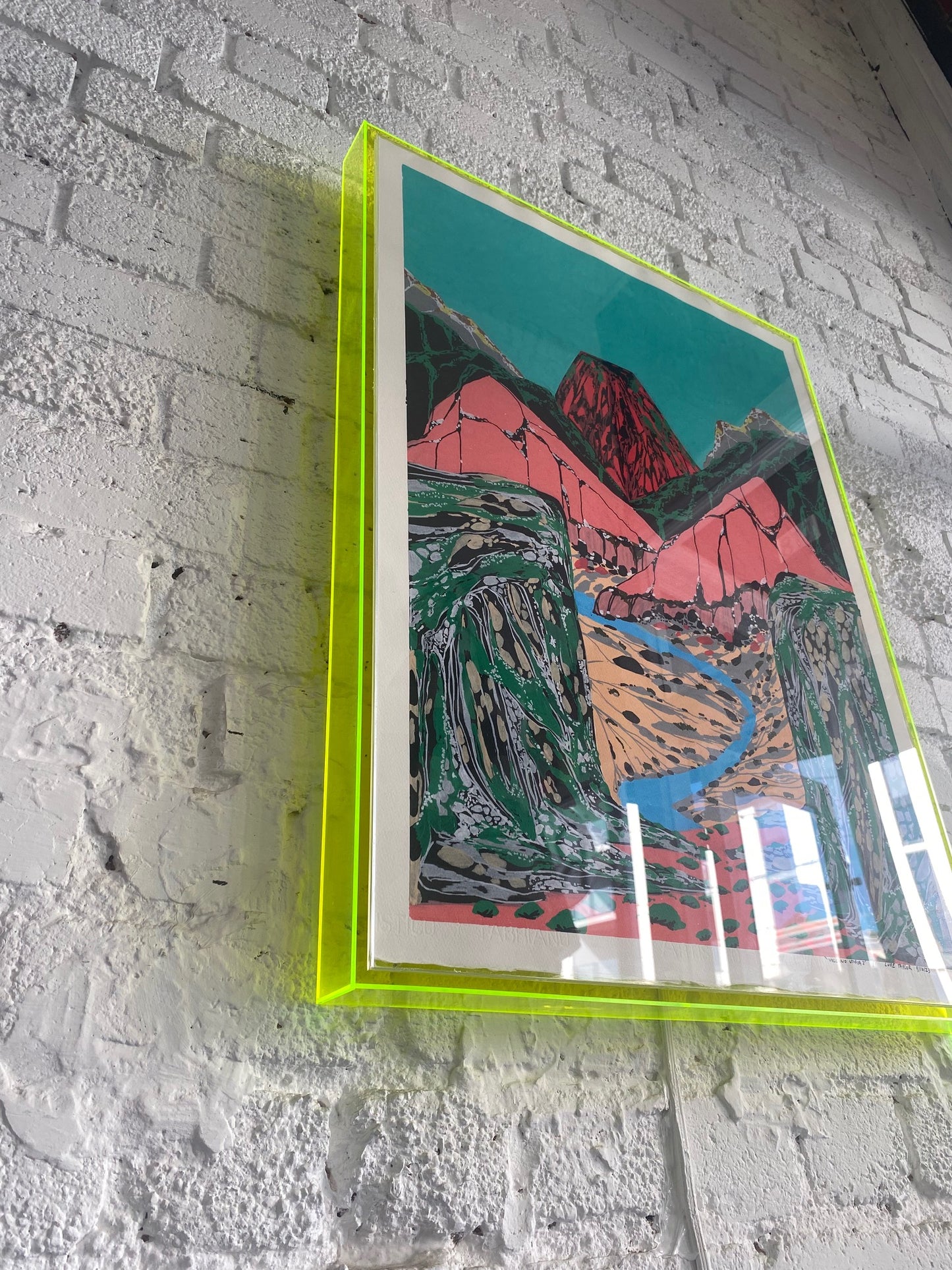 Framed 'Volcano Utopia 2' 2023