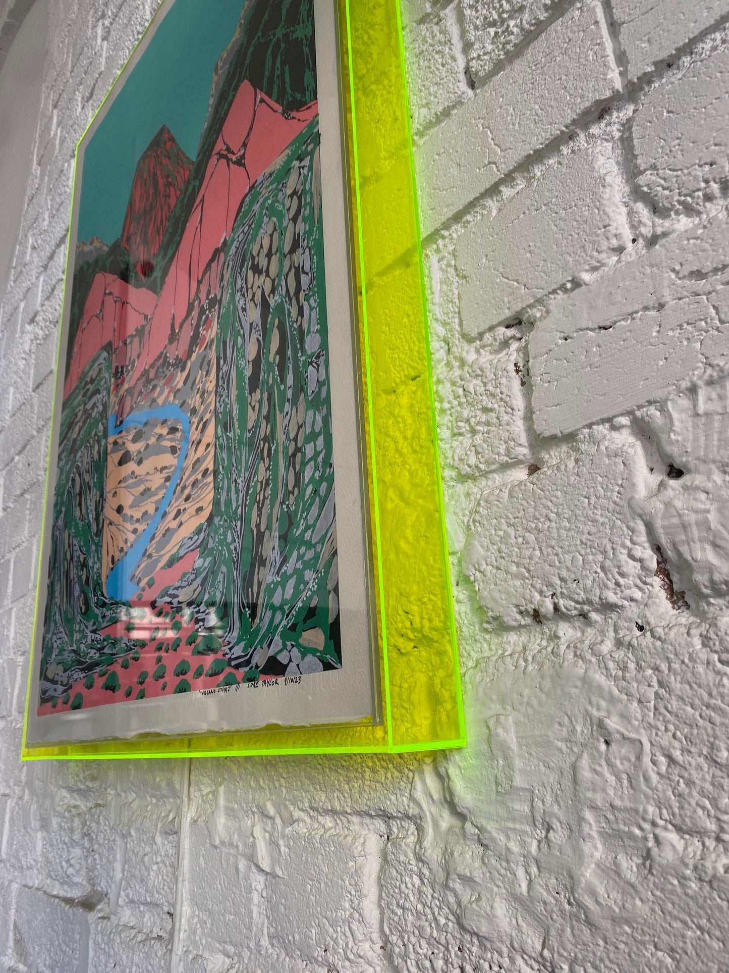 Framed 'Volcano Utopia 2' 2023